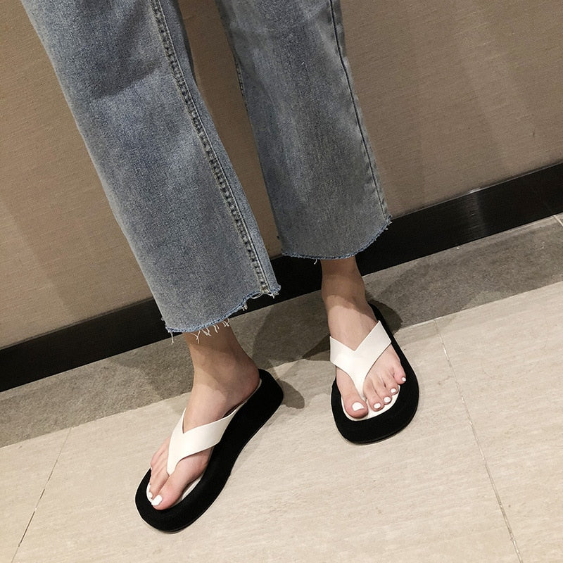 Thick Soled Flip Flops