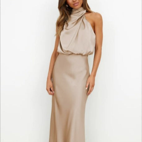 Satin Sleeveless Dress