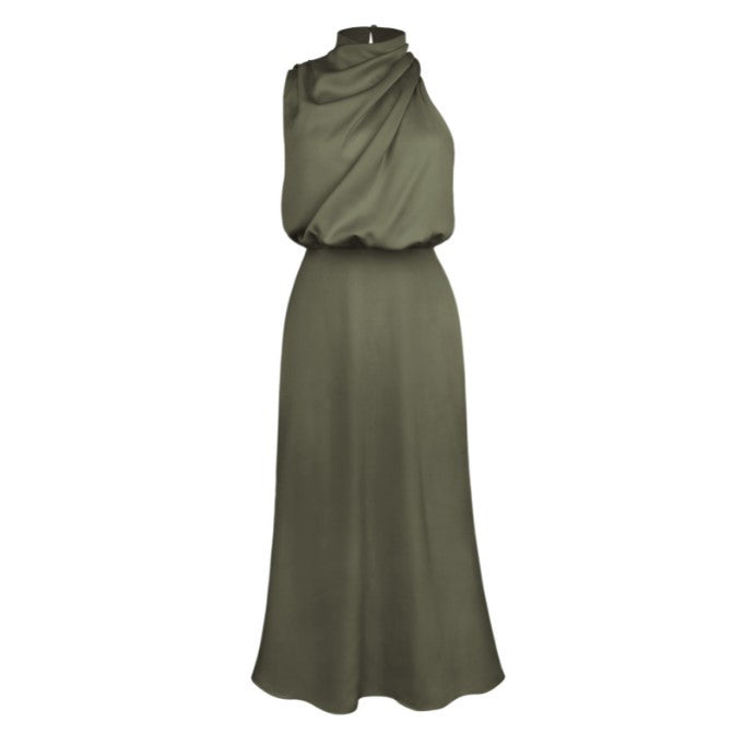 Satin Sleeveless Dress