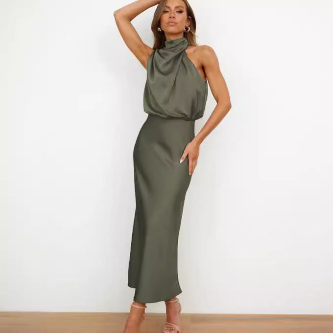 Satin Sleeveless Dress