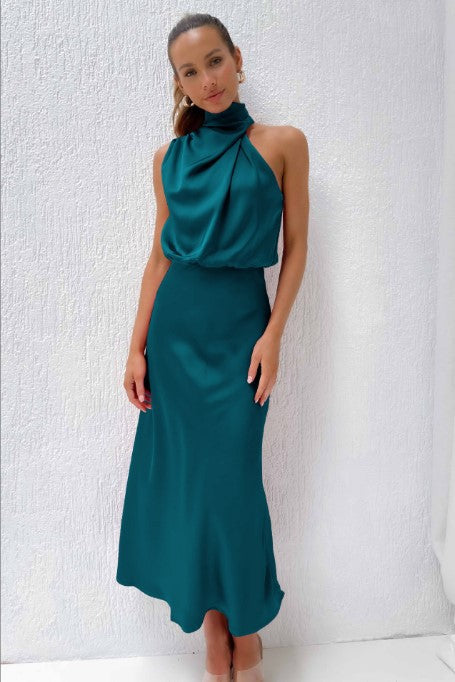 Satin Sleeveless Dress